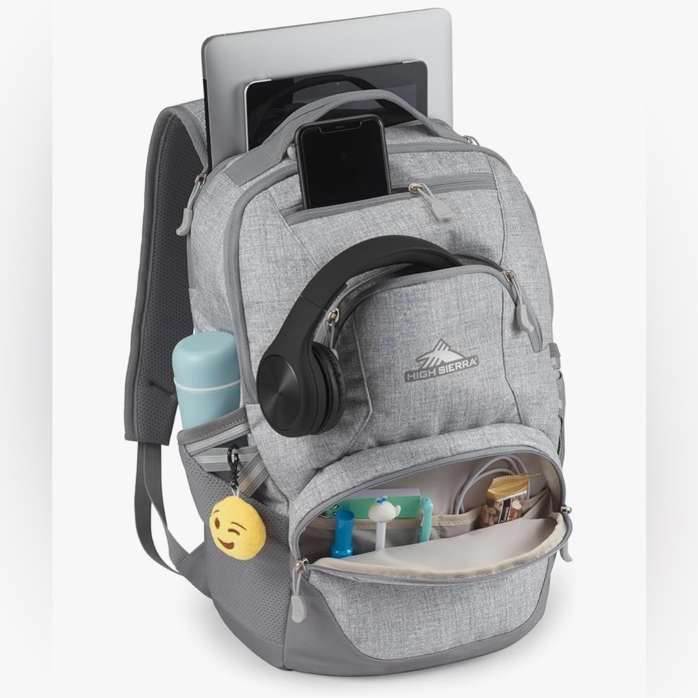 High Sierra Swoop SG Backpack, gray, good used condition - Picture 3 of 7